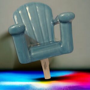 Nora Fleming Chillin' Chair Blue (Blue Adirondack Chair) A67 NWT